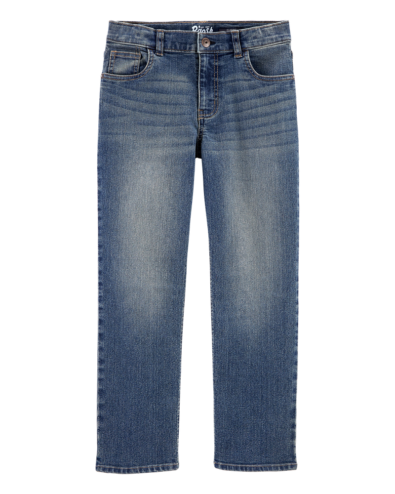 Kid Medium Faded Wash Classic Jeans, image 1 of 4 slides