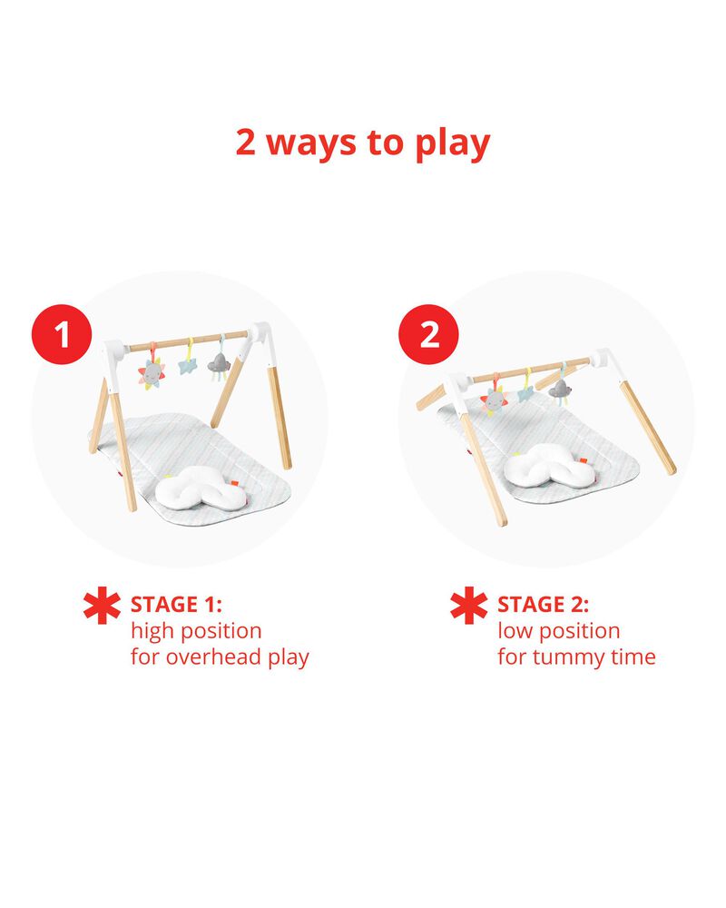 Silver Lining Cloud Wooden Activity Gym, image 11 of 13 slides