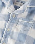 Baby 1-Piece Organic Cotton Coat Style Pajamas, image 2 of 4 slides