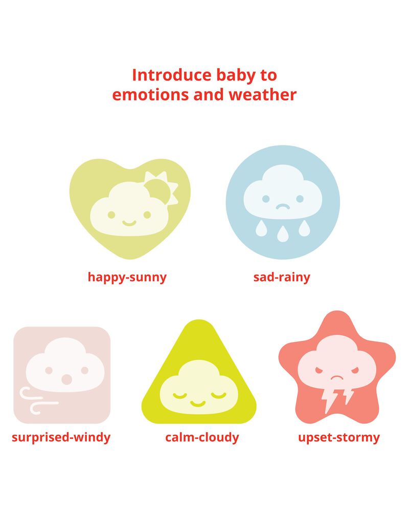 Silver Lining Cloud Feelings Shape Sorter Baby Toy, image 5 of 15 slides
