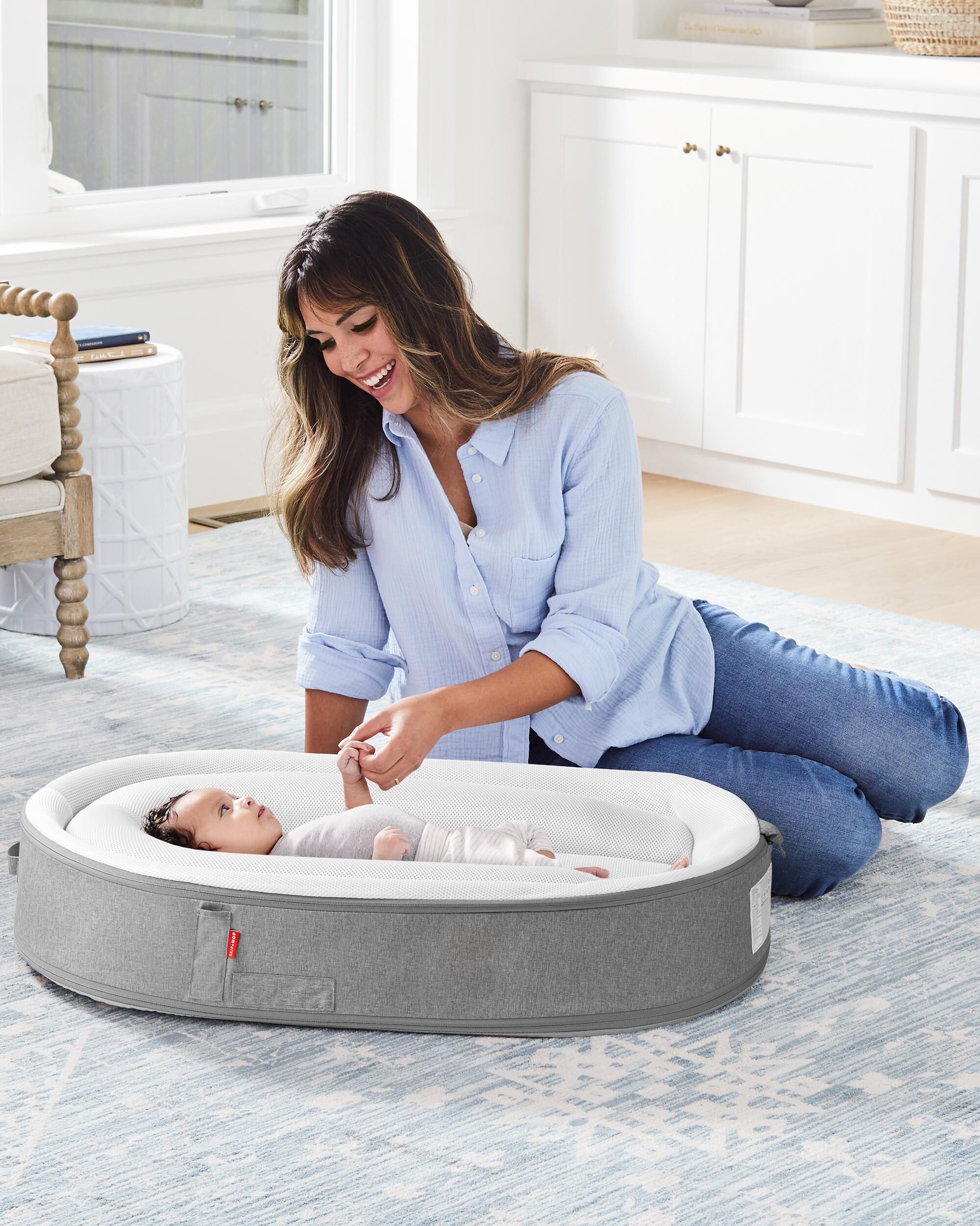 Playful Retreat Baby Nest - Grey Melange, image 14 of 15 slides