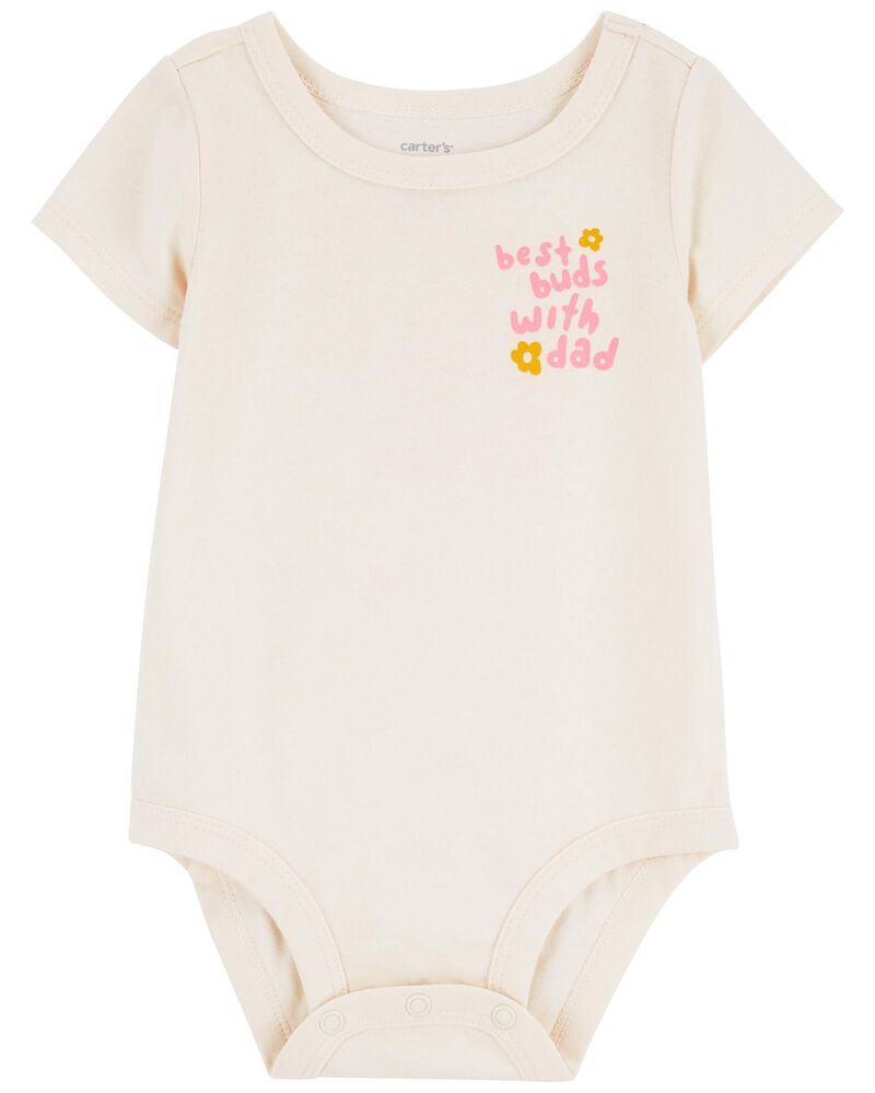 Baby Best Buds With Dad Cotton Bodysuit, image 1 of 4 slides