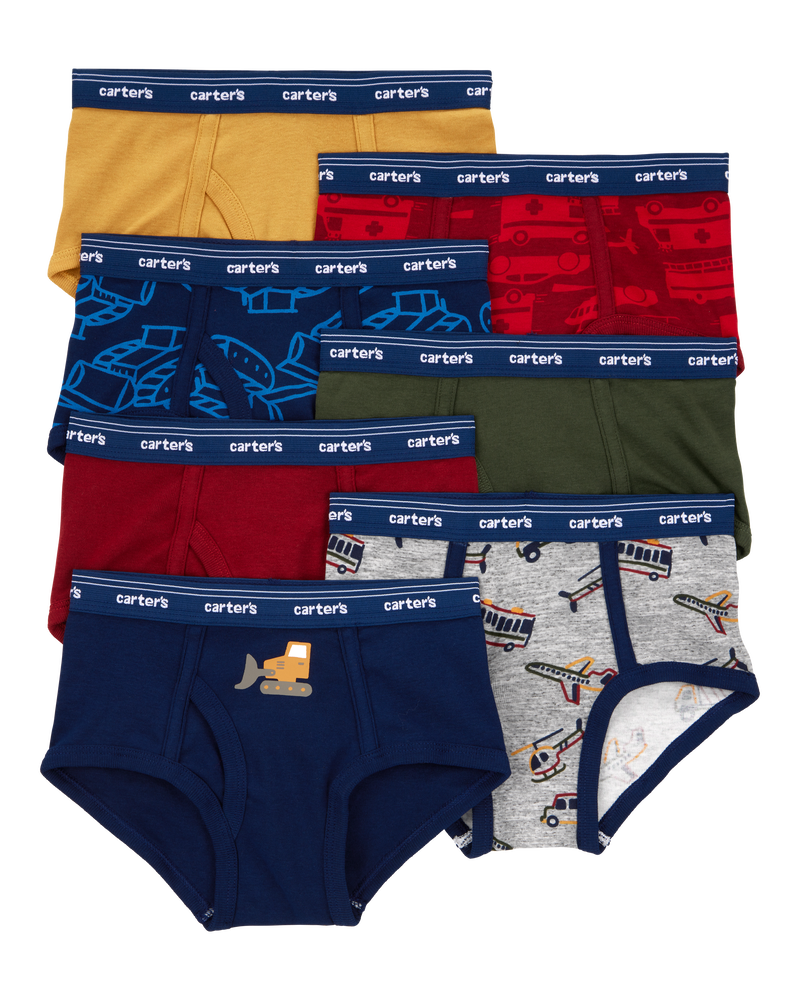 Toddler 7-Pack Cotton Briefs Underwear, image 1 of 3 slides