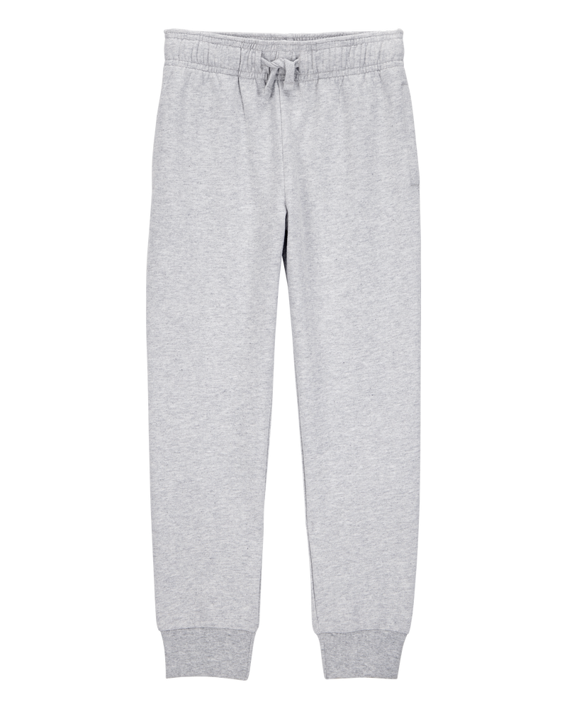 Kid Pull-On Drawstring Joggers - Grey, image 1 of 4 slides