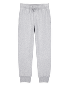 Kid Pull-On Drawstring Joggers - Grey, image 1 of 4 slides