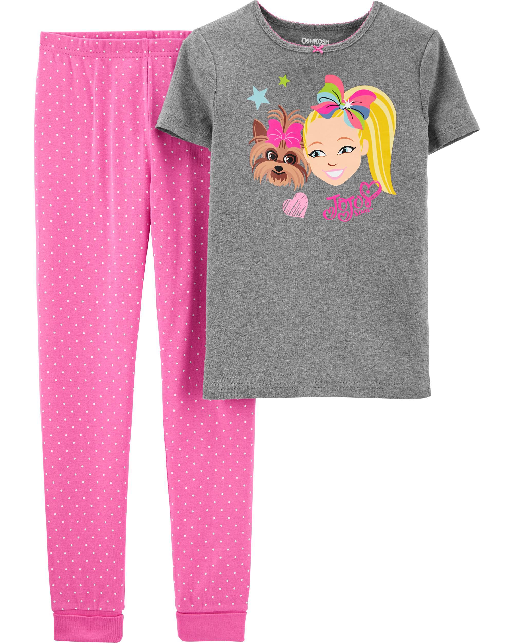 Heather Kid 2 Piece Jojo Siwa 100 Snug Fit Cotton Pajamas skiphop