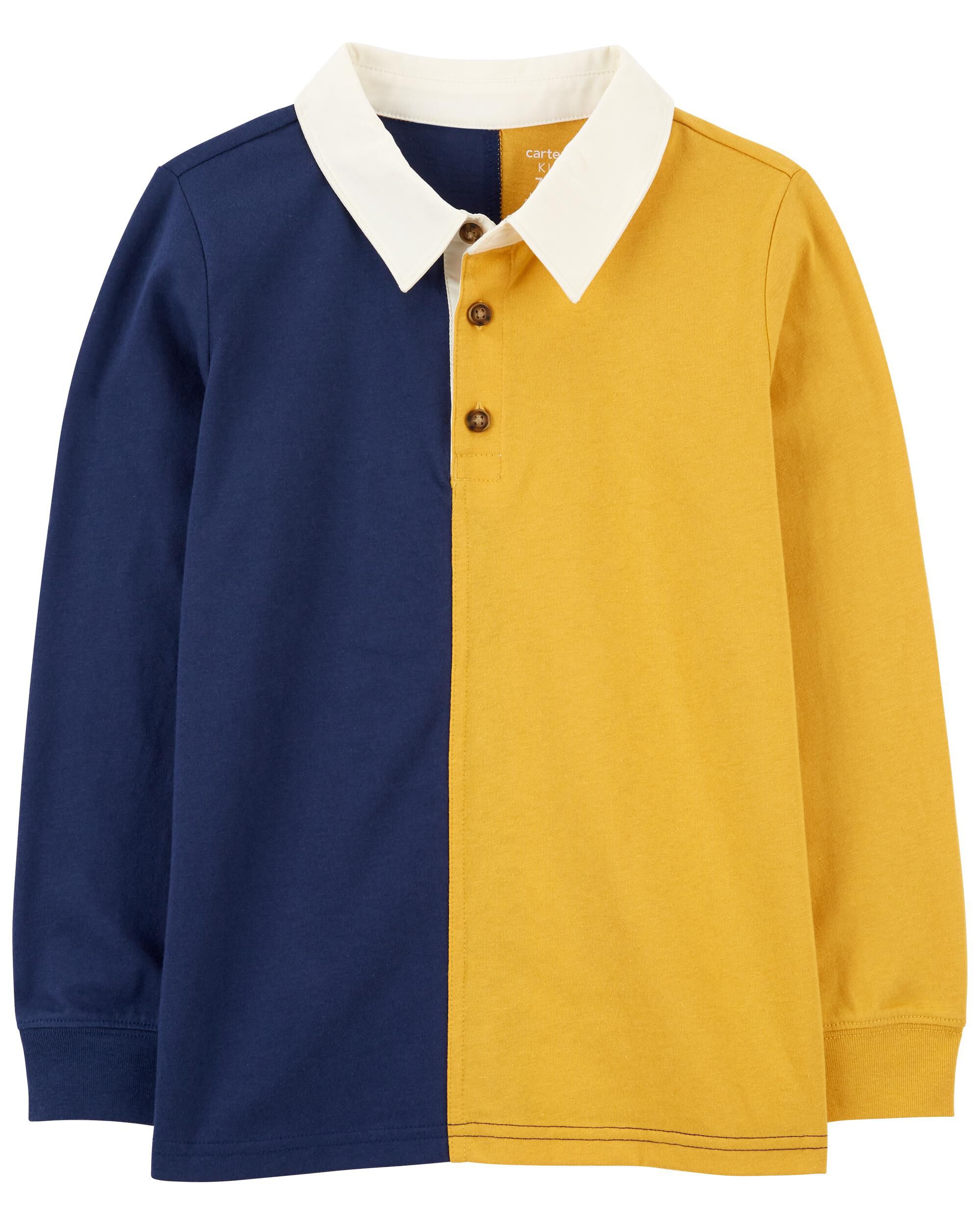 Kids long sleeve polo shirts sales