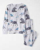 Toddler Organic Cotton Pajamas in Midnight Forest Print, image 1 of 5 slides