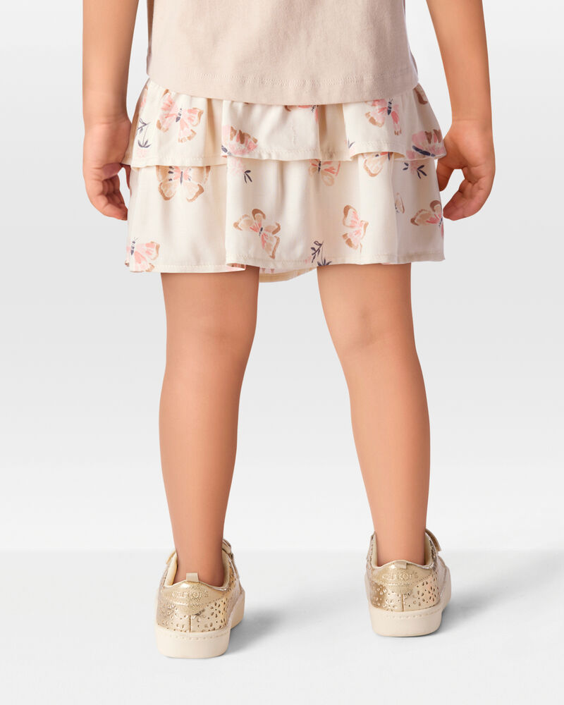 Toddler Floral Pull-On Ruffle Skort, image 3 of 6 slides