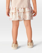 Toddler Floral Pull-On Ruffle Skort, image 3 of 6 slides