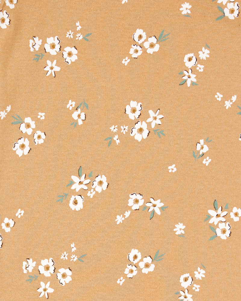 Baby 5-Pack Floral Short-Sleeve Cotton Bodysuits, image 5 of 7 slides
