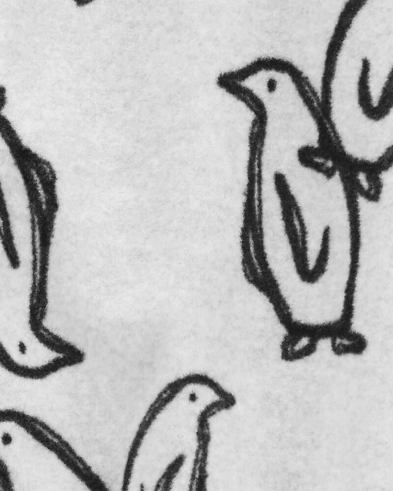 Baby 1-Piece Penguin Fleece Footie Pajamas, image 2 of 5 slides