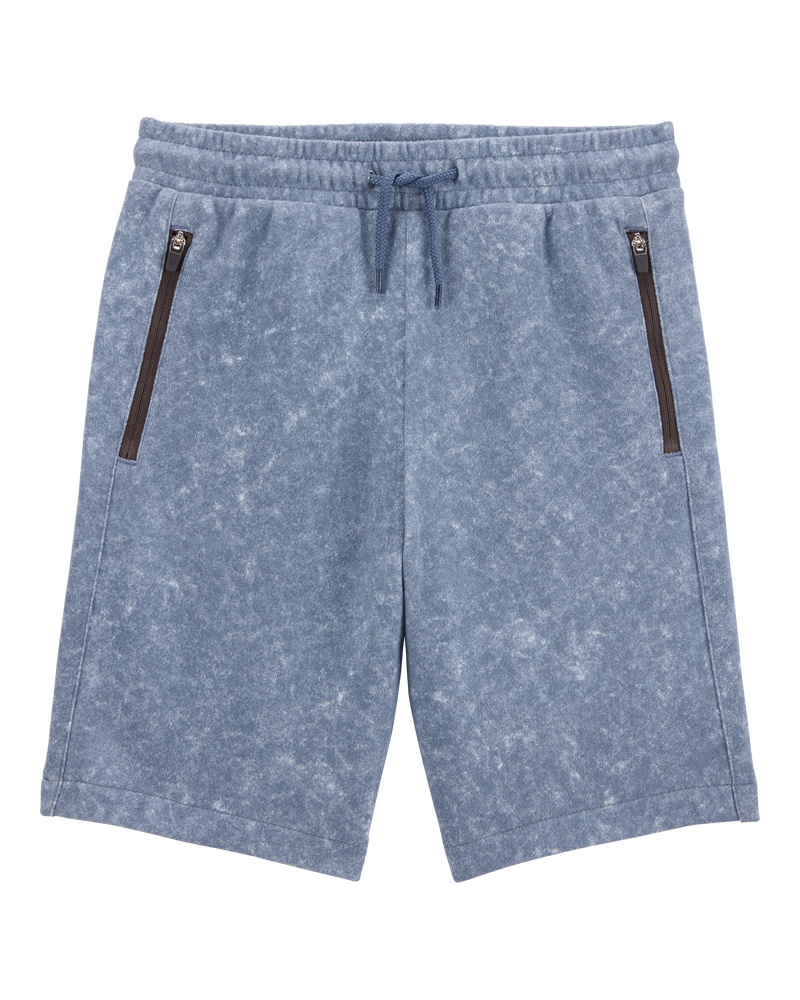 Kid Drawstring Lounge Short - Blue, image 1 of 4 slides