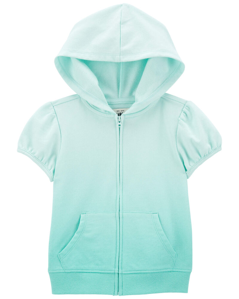 Toddler French Terry Hooded Full-Zip Top, image 1 of 2 slides