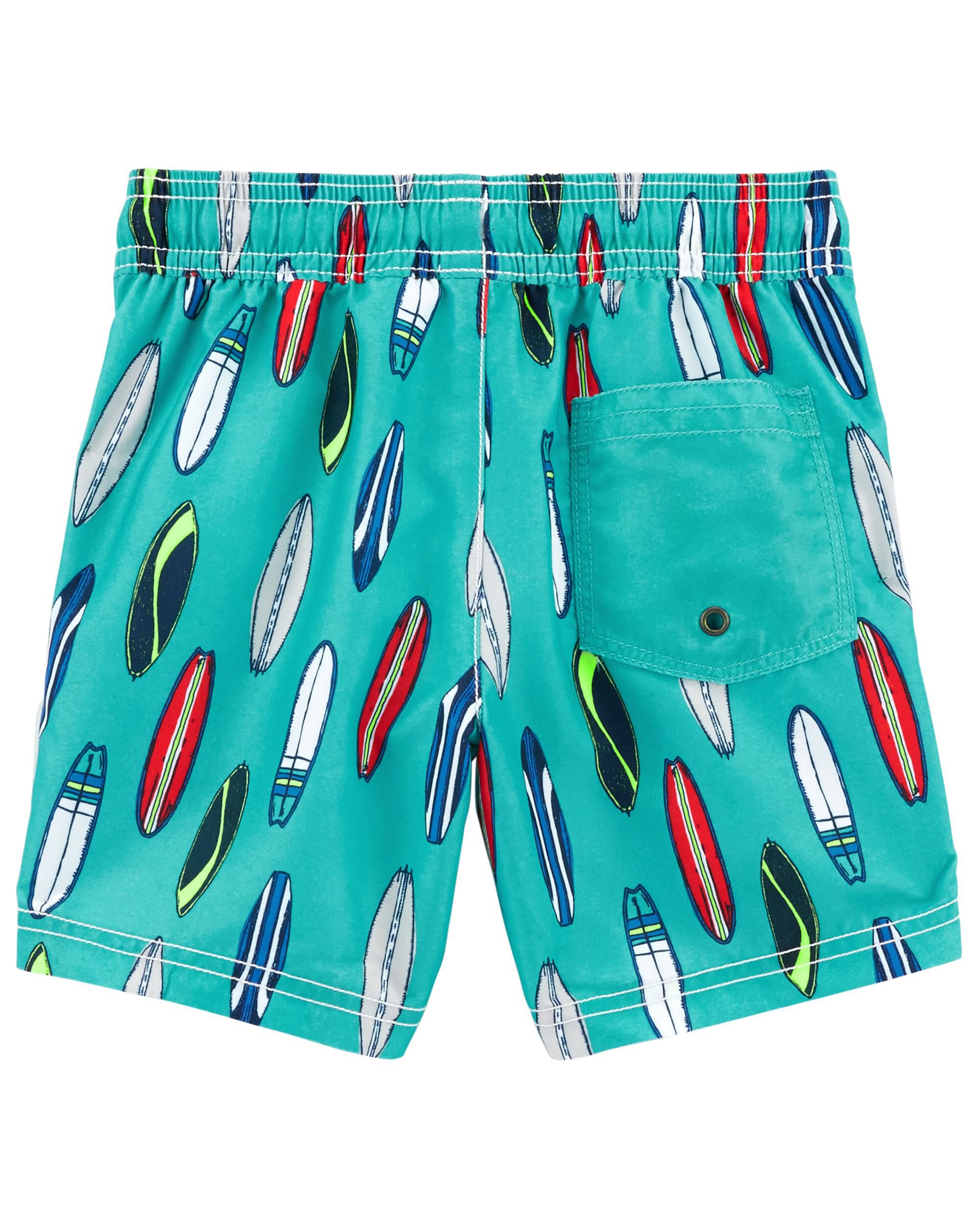 Carters Surf Board Swim Trunks Turquoise Size 3 Month