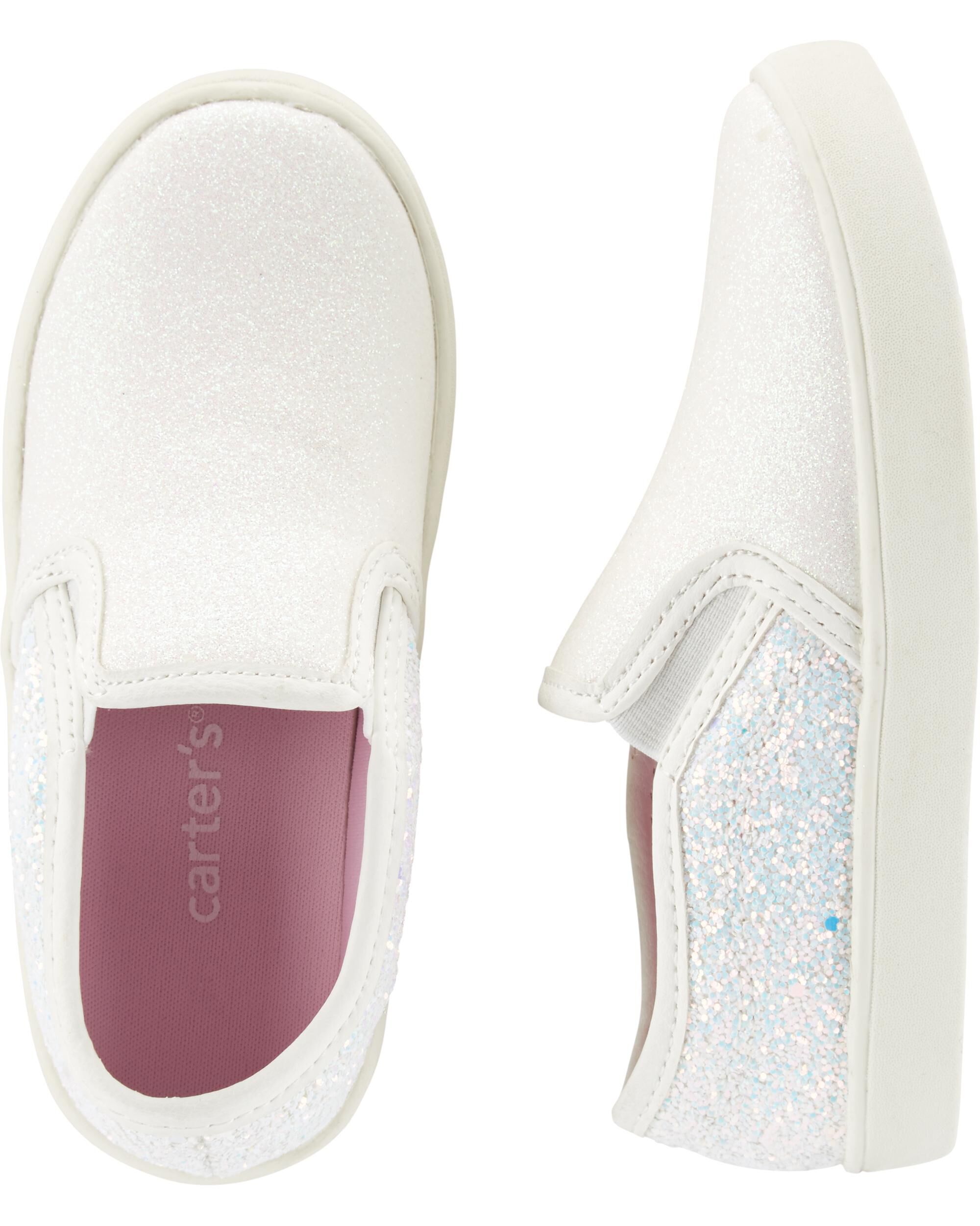 carter's glitter casual sneakers