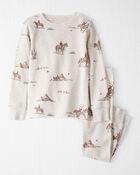Toddler Organic Cotton Pajamas in Western Rodeo Print, image 1 of 5 slides