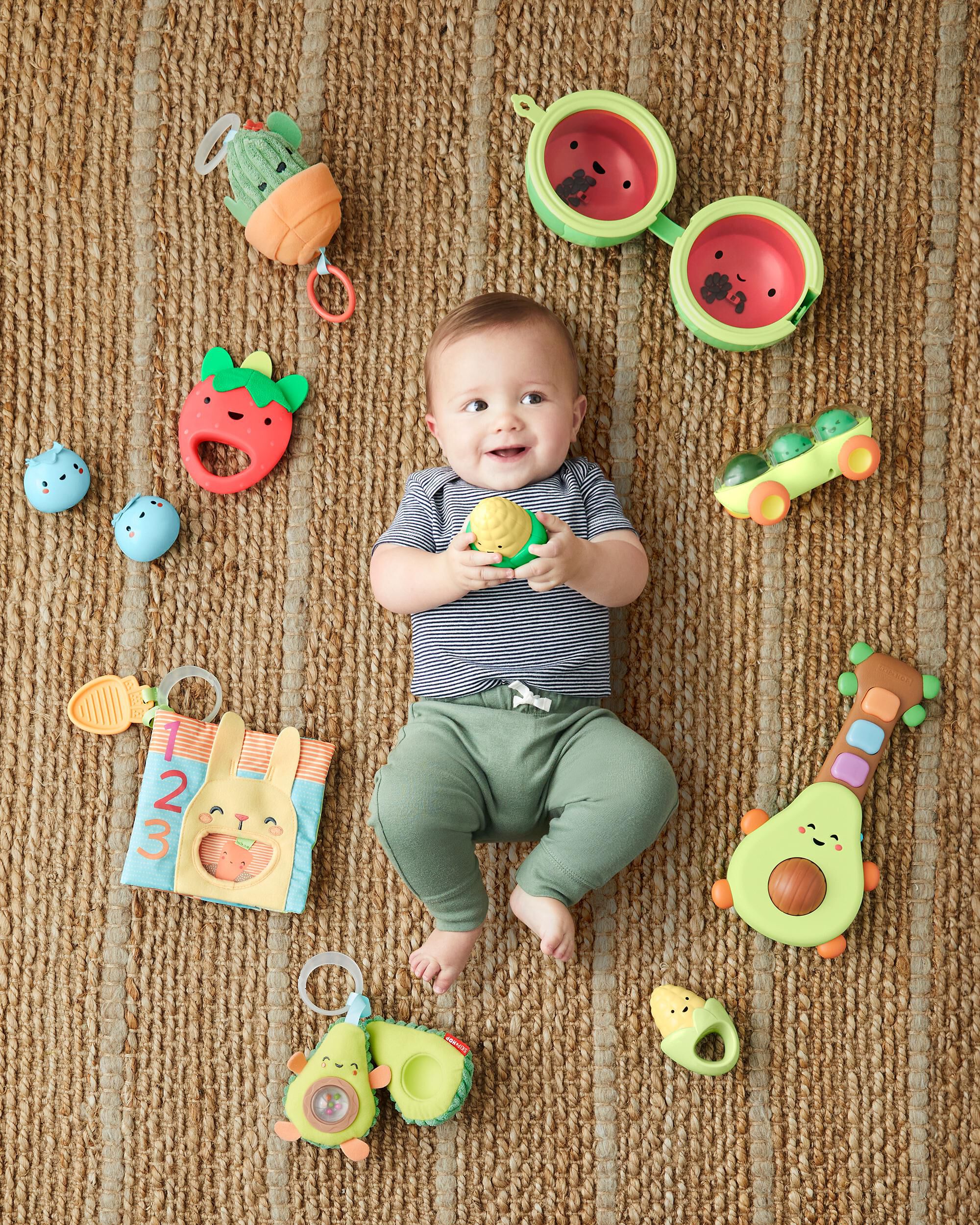 Farmstand Berry Cute Band Baby Toy, image 10 of 10 slides