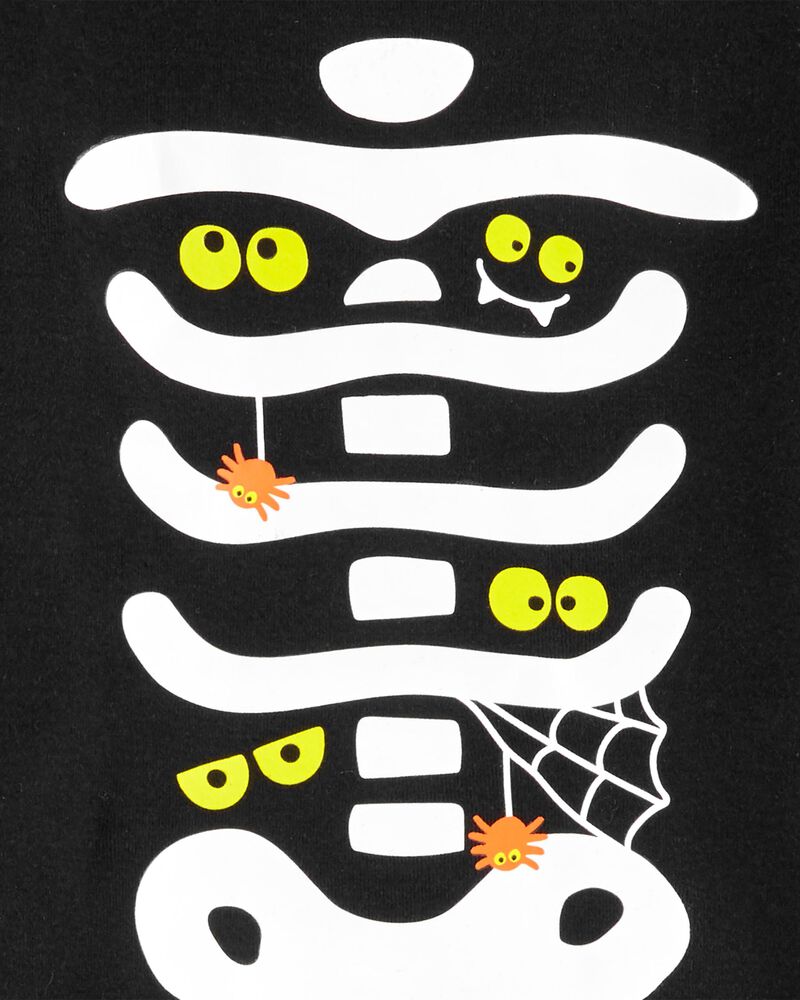 Baby 2-Piece Glow Skeleton 100% Snug Fit Cotton Pajamas, image 4 of 5 slides