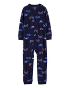 Kid 1-Piece Video Games Fleece Footless Pajamas, image 1 of 3 slides
