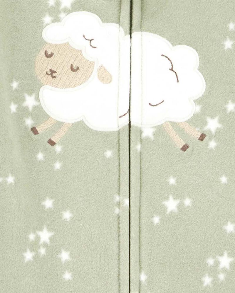 Baby 2-Way Zip Fleece Sleep Bag, image 2 of 4 slides