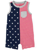 Baby 4th Of July Romper, image 1 of 2 slides