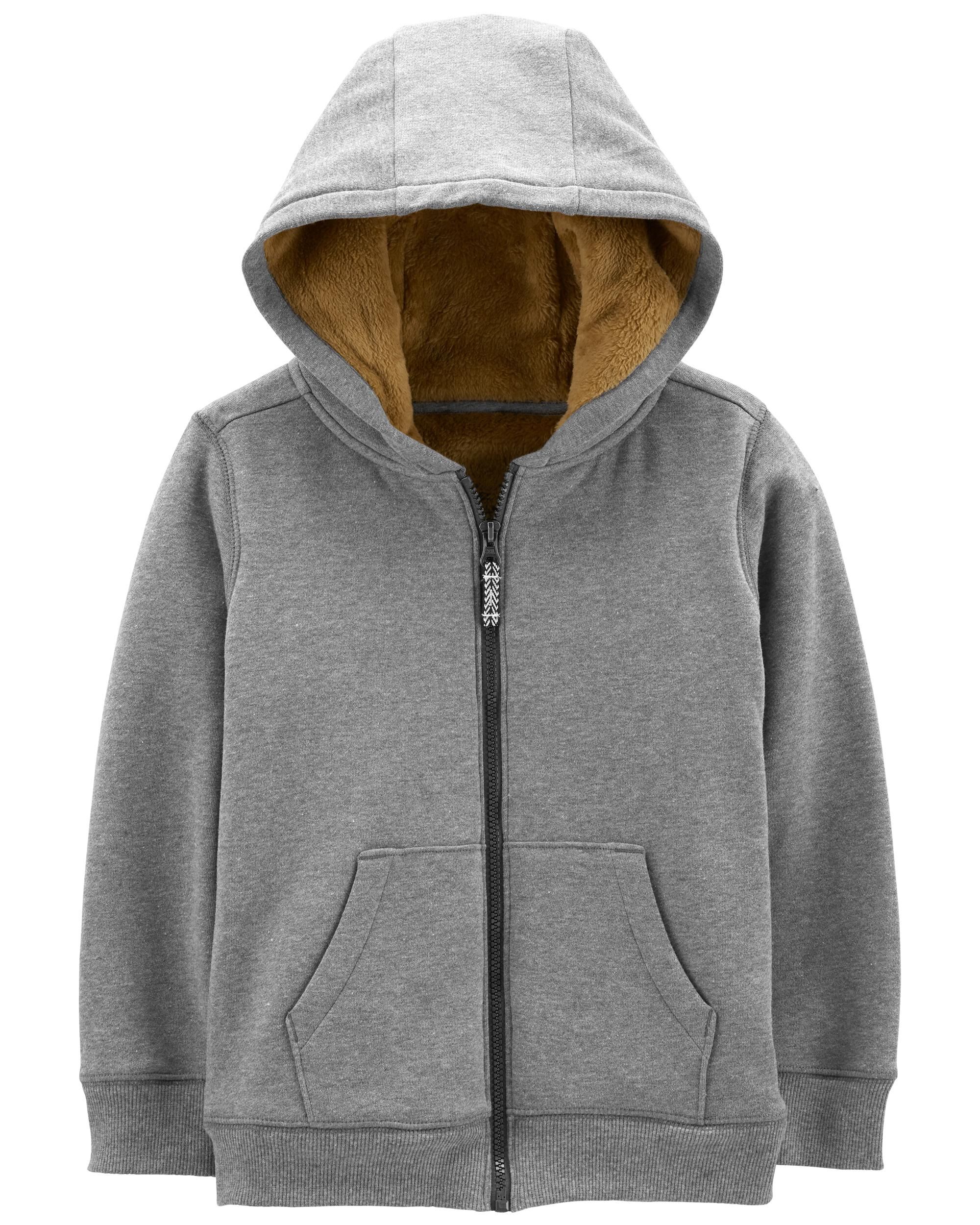 Kids fleece lined hoodie deals