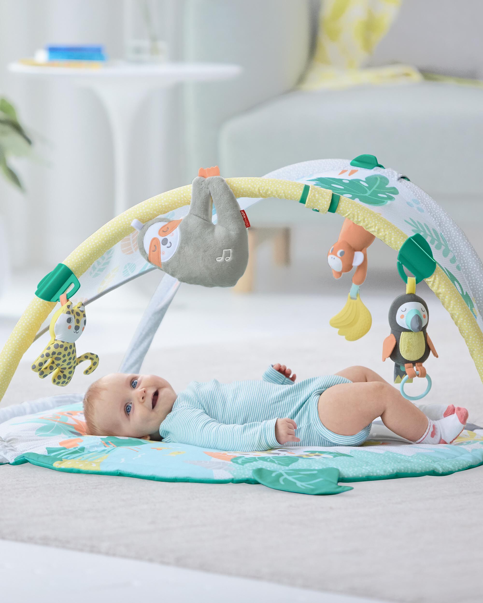 Baby Turquoise/Multi Tropical Paradise Activity Gym & Soother 