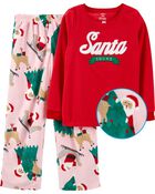 2-Piece Santa Squad Fleece Pajamas, image 1 of 4 slides