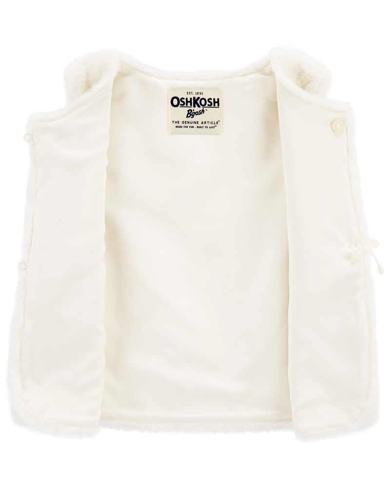 Toddler Faux Fur Vest , image 2 of 4 slides