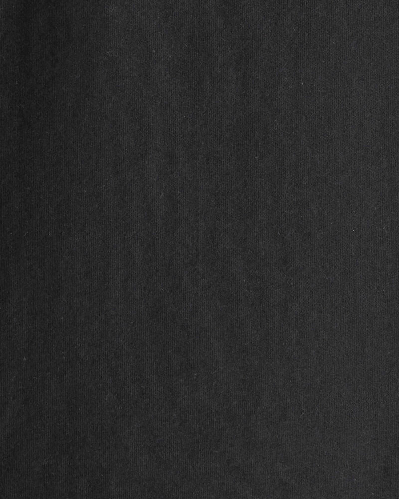 Toddler Solid Short-Sleeve Tee - Black, image 2 of 3 slides
