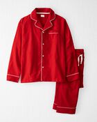 Adult Organic Cotton Flannel Pajamas Set, image 1 of 5 slides
