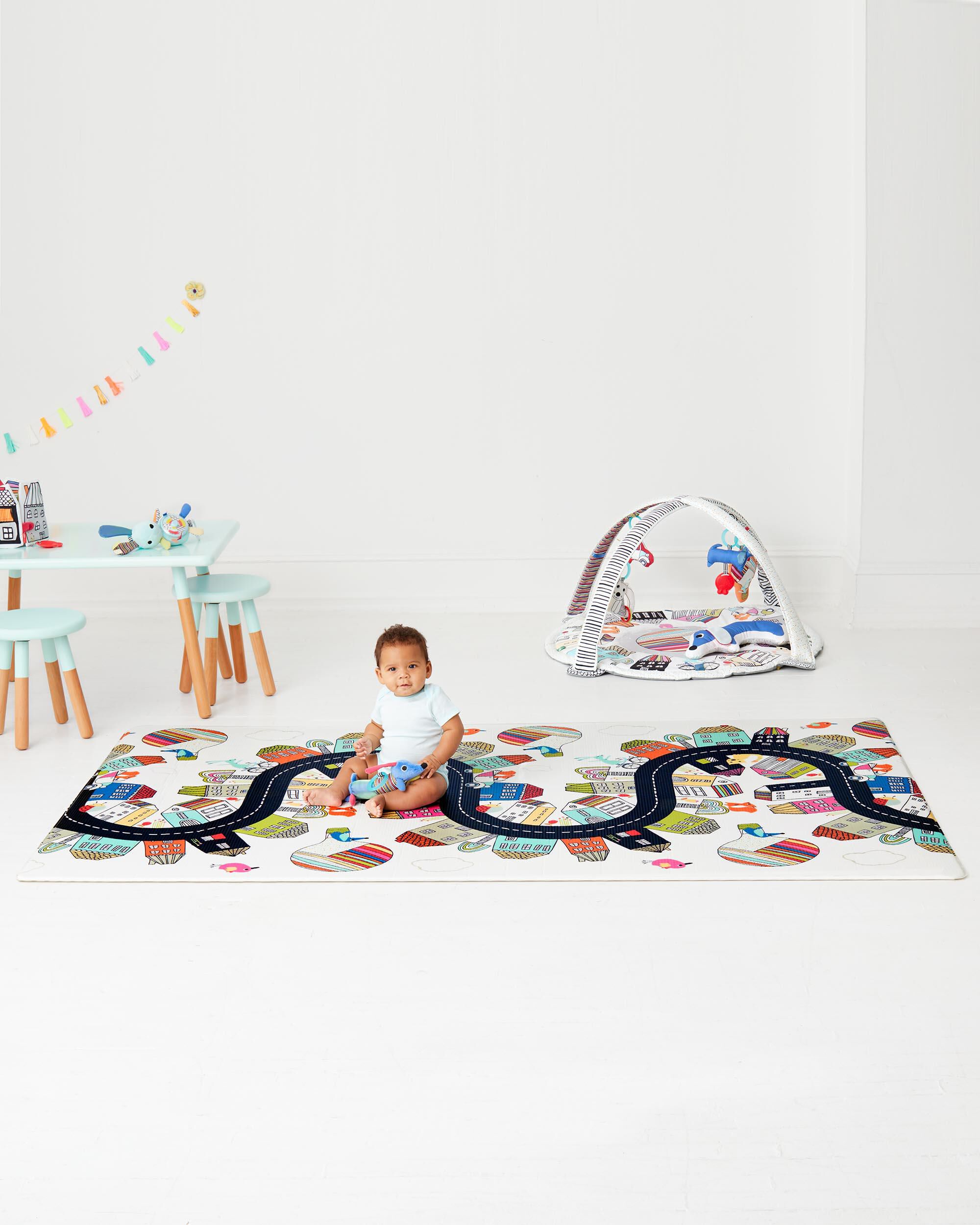 Multi Doubleplay Reversible Playmat Vibrant Village skiphop