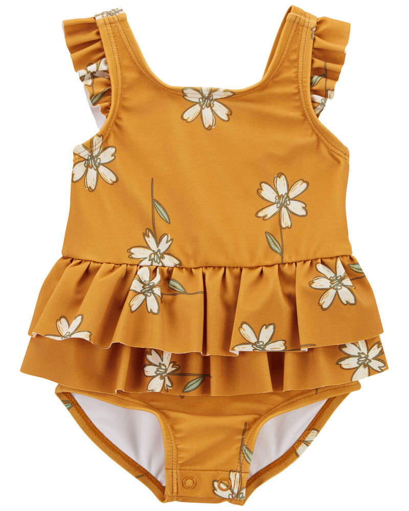 Baby Floral 1-Piece Swimsuit, image 1 of 5 slides