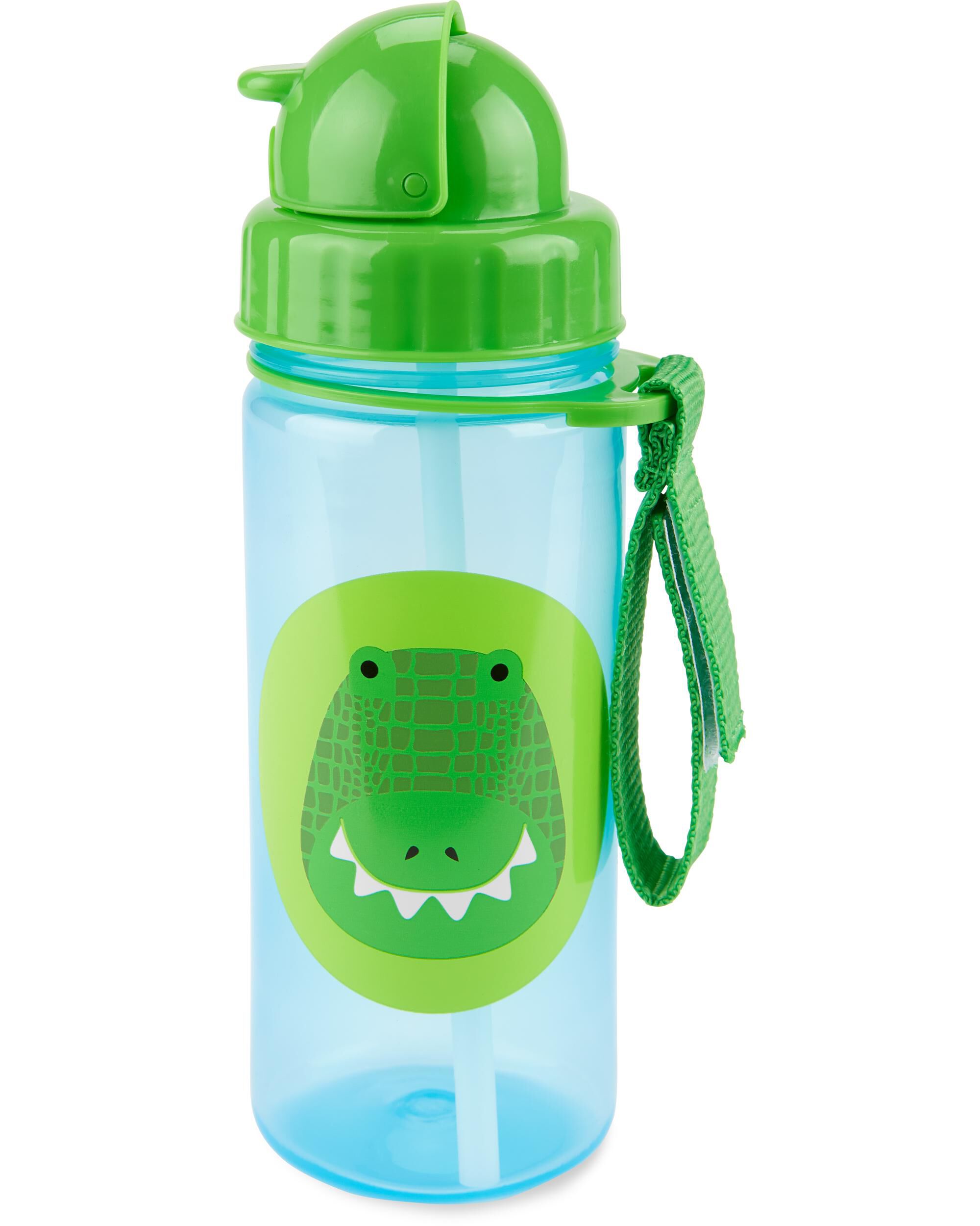 Zoo Straw Bottle - 13 oz - Crocodile, image 1 of 9 slides