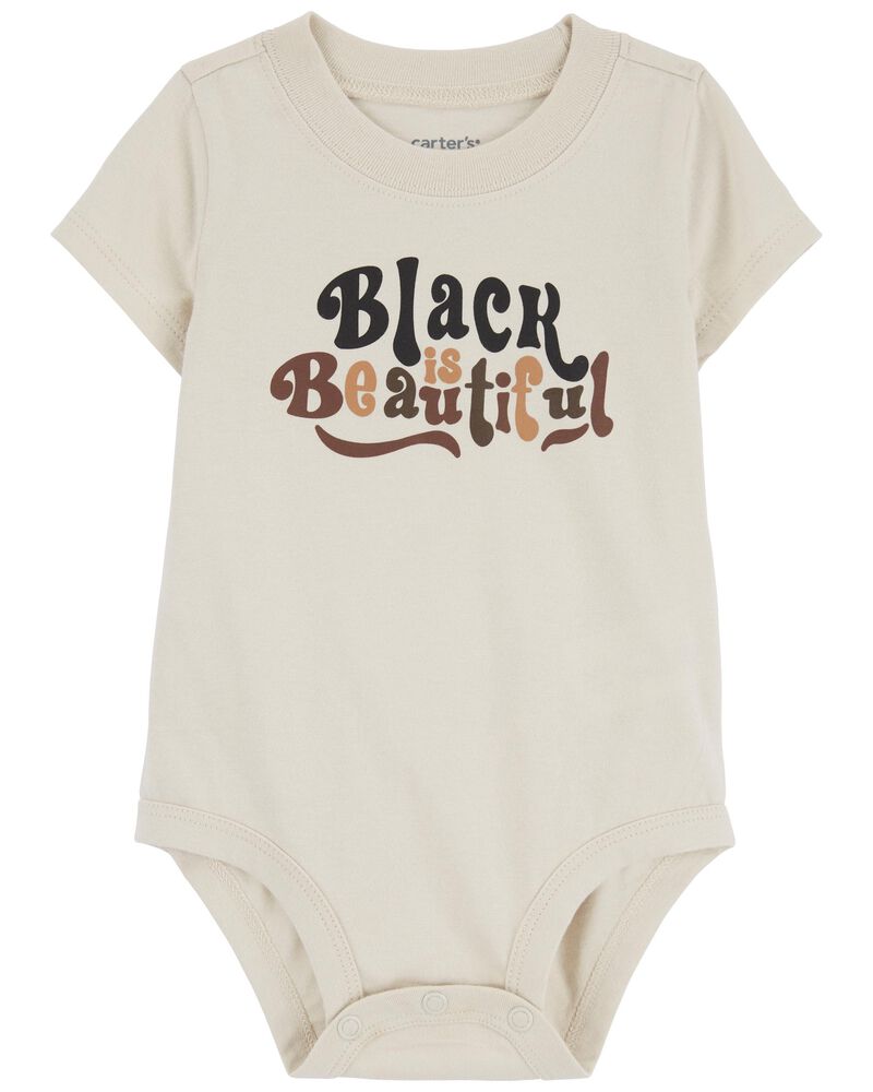 Baby Black Is Beautiful Cotton Bodysuit, image 1 of 3 slides
