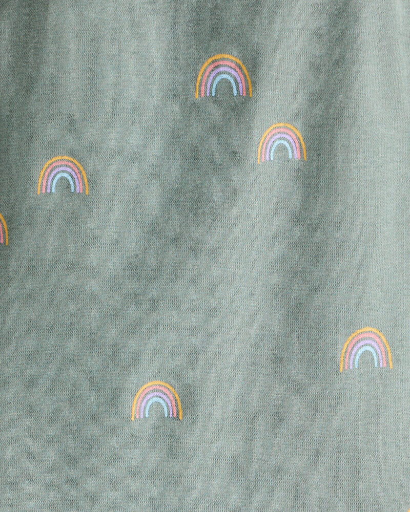 Toddler Organic Cotton Pajamas in Magical Rainbow Print, image 3 of 5 slides