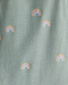 Toddler Organic Cotton Pajamas in Magical Rainbow Print, image 3 of 5 slides