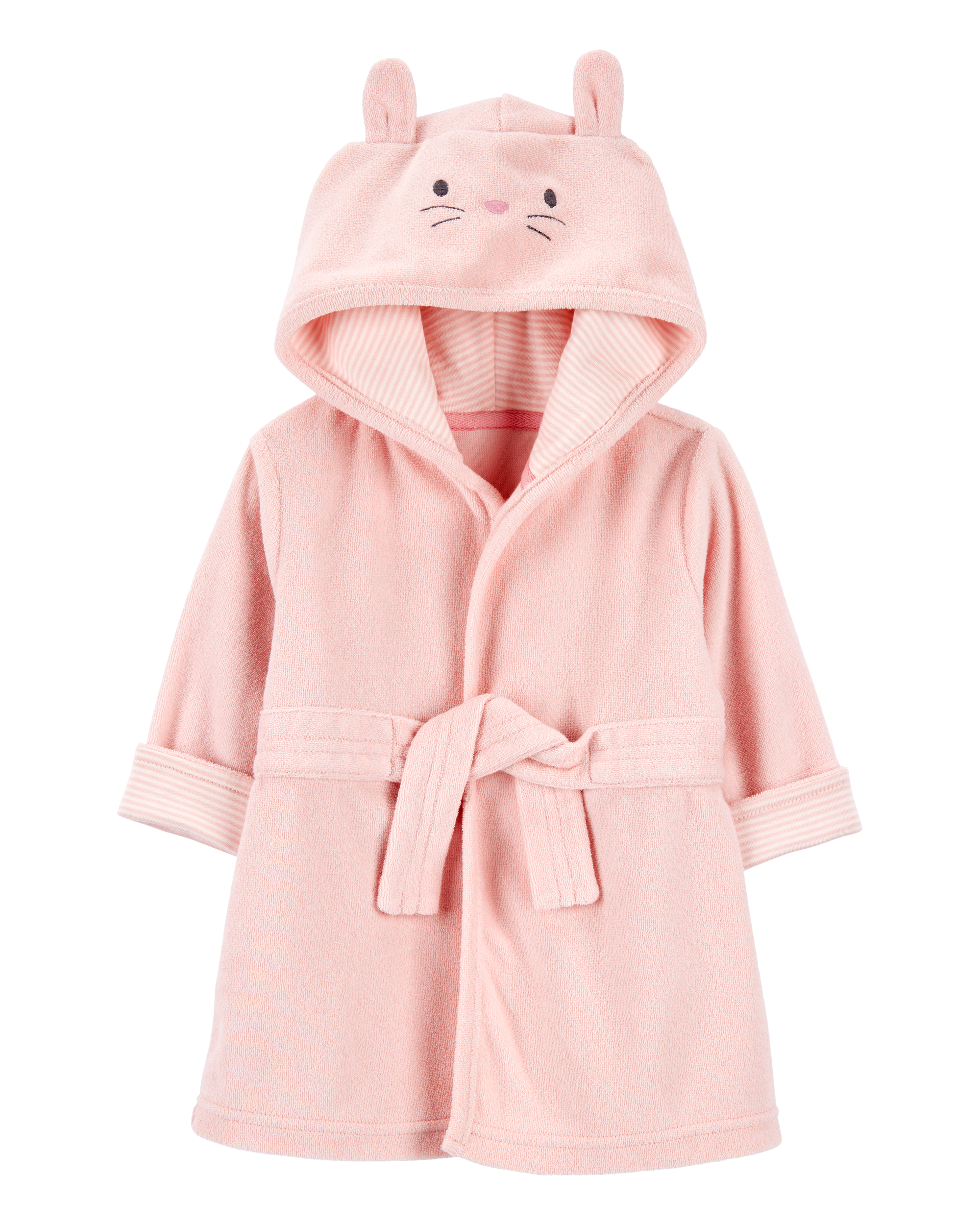 Baby Bunny Hooded Terry Robe - Pink, 