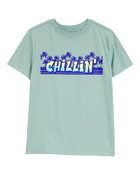 Kid Chillin' Short-Sleeve Graphic Tee - Green, image 1 of 3 slides