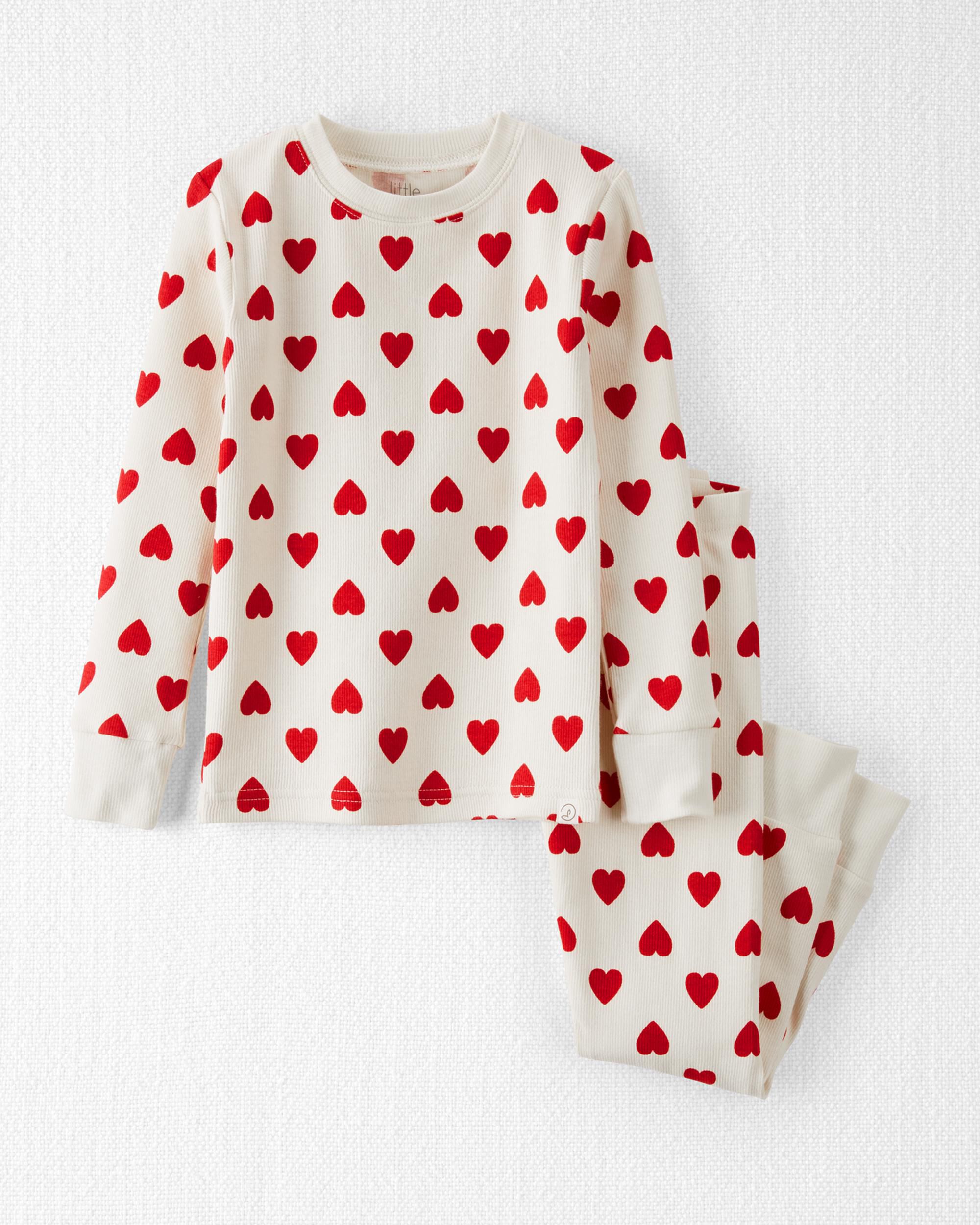 Heart top pajamas kids