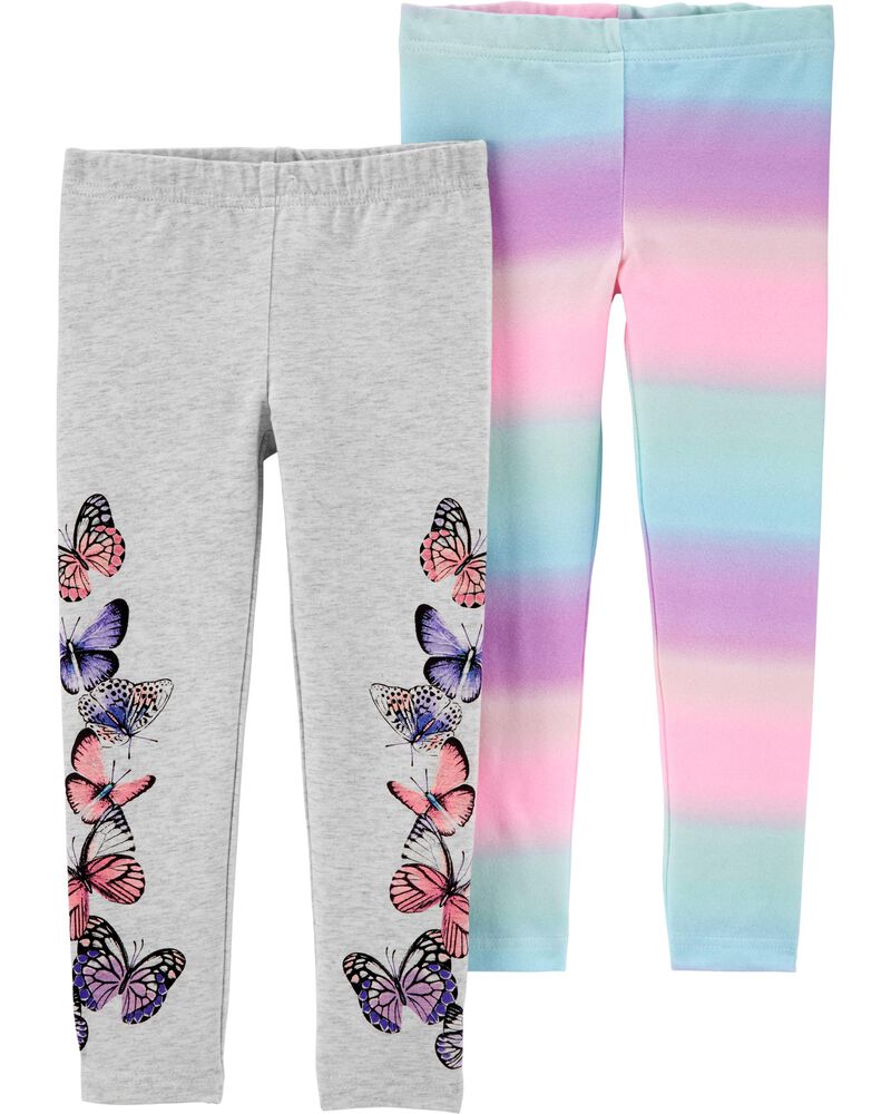 2 Pack Rainbow Butterfly Leggings Skiphop Com