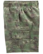 Baby Tropical Camo Drawstring Canvas Cargo Shorts, image 2 of 3 slides
