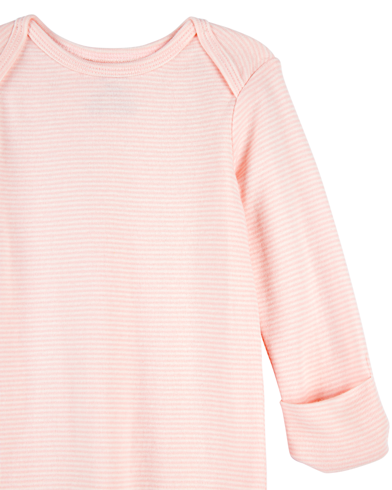 Baby 2-Pack Sleeper Gowns - Pink, image 2 of 6 slides