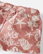 Baby Seashell Print Recycled Swim Trunks, image 3 of 4 slides