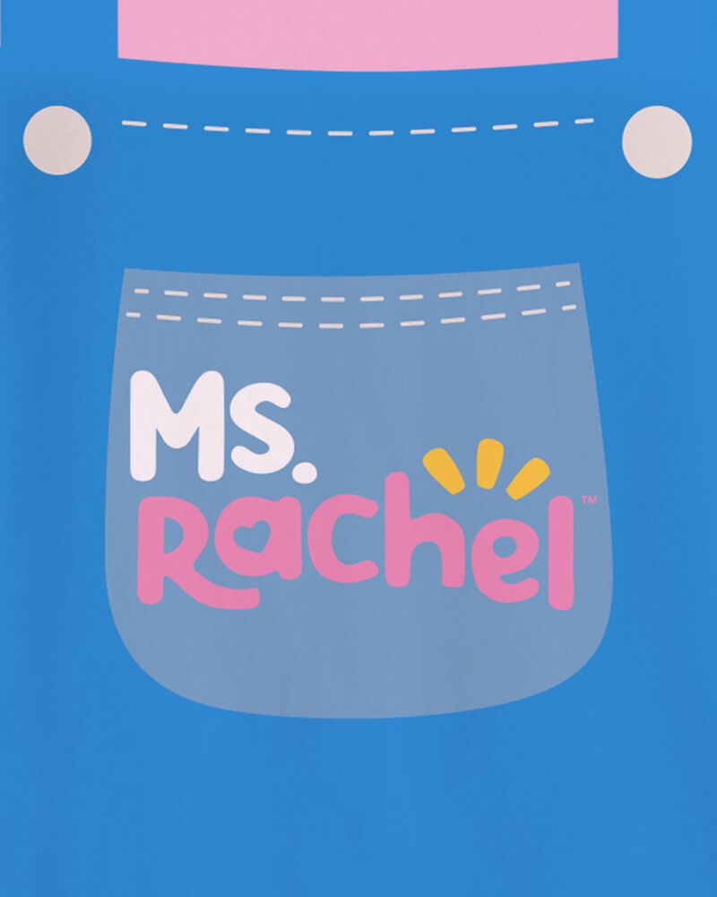 Toddler Ms. Rachel Short Sleeve Graphic Tee - Pink/Blue, image 2 of 2 slides