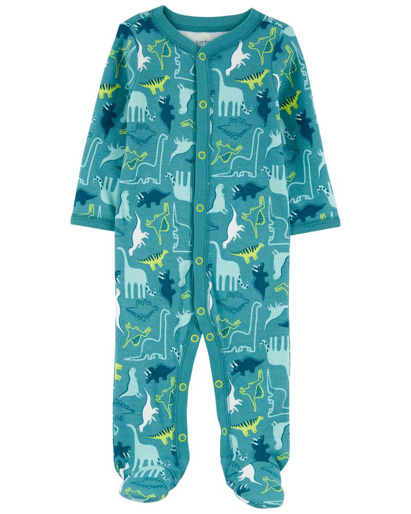 Baby Dinosaur Snap-Up Footie Sleep & Play Pajamas, image 1 of 3 slides
