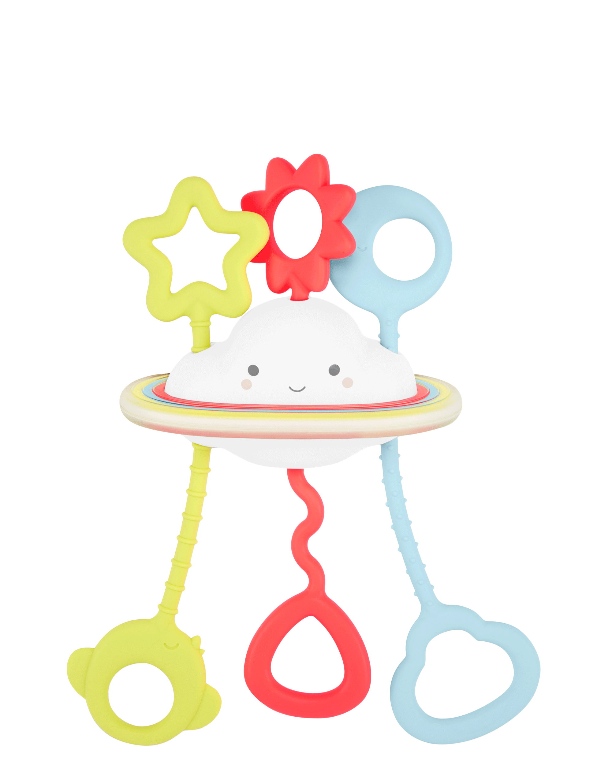 Baby Silver Lining Cloud Pull & Play Baby Sensory Toy, image 3 of 5 slides