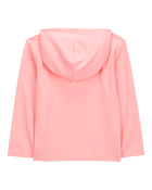 Toddler UPF 50+ Sun Protection Floral Moisture Wicking Active Pullover - Coral, image 2 of 4 slides
