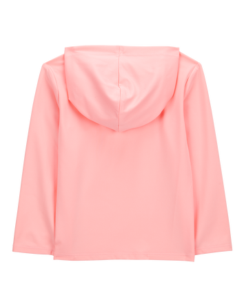 Toddler UPF 50+ Sun Protection Floral Moisture Wicking Active Pullover - Coral, 